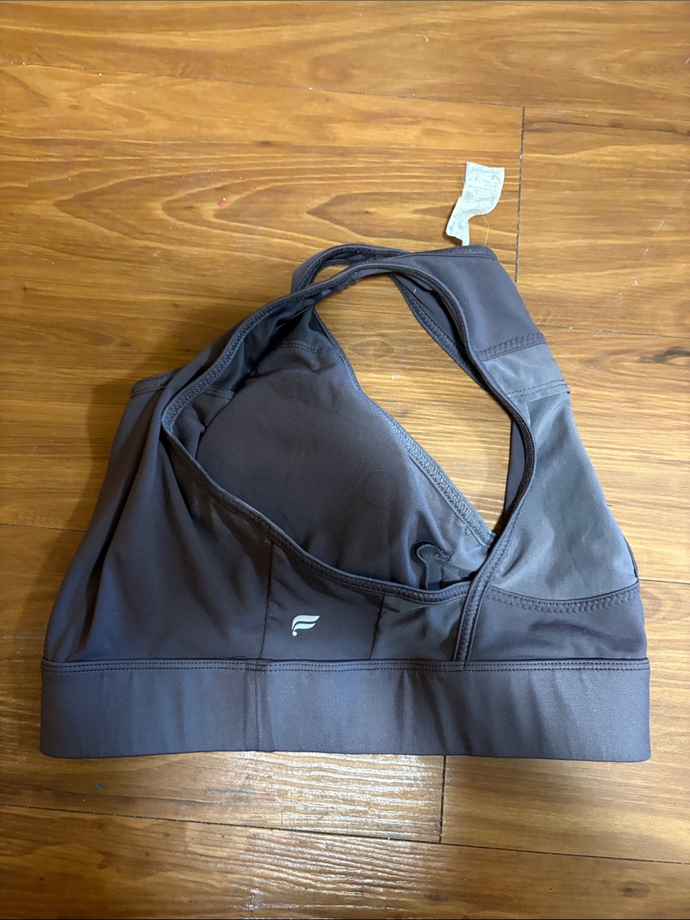 Fabletics Deep Purple Padded Racerback Sports Bra